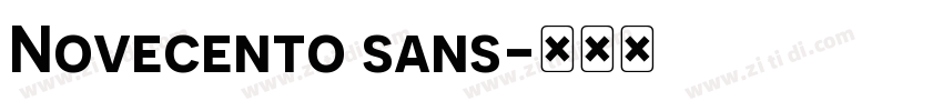 Novecento sans字体转换